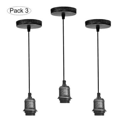 Deckenlampe |Pendelleuchte| Restaurant Bar Fassung Halter Sockel E27 Lampenschirm UK - Bild 19 von 36
