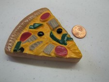 Pretend Play Kitchen Food Supreme Pizza Pie Slice Veggies Part Realistic Prop 1