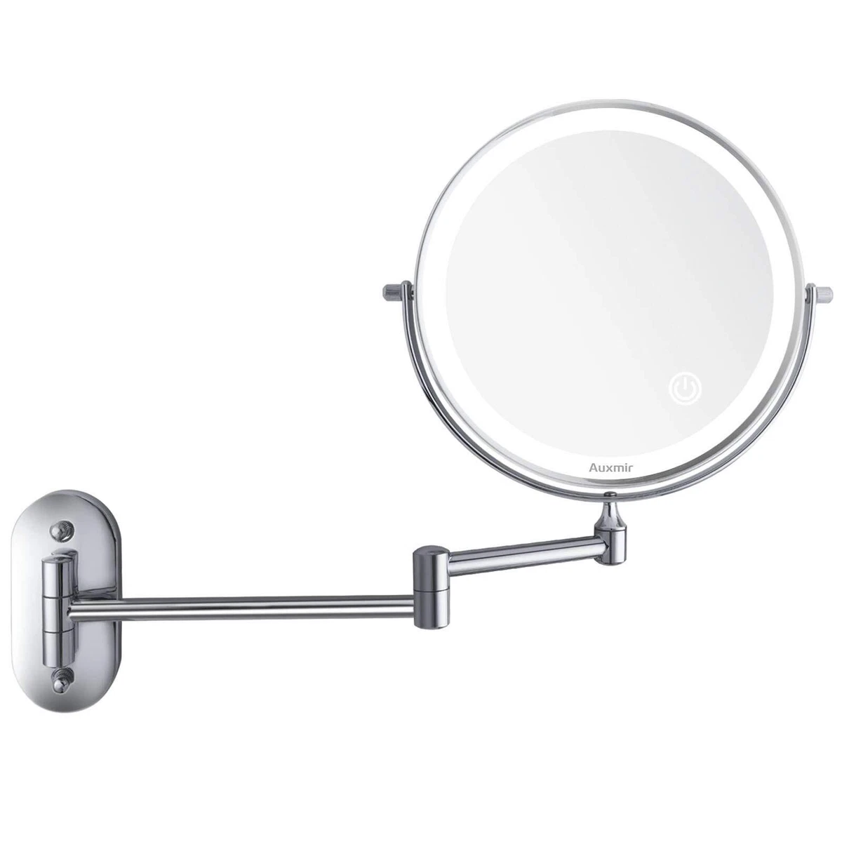 Wall mounted magnifying mirror with lighted 10x online