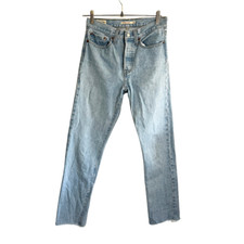 Levi  s Premium Light Wash High Rise Wedgie Straight Cotton Straight Leg Jeans 27