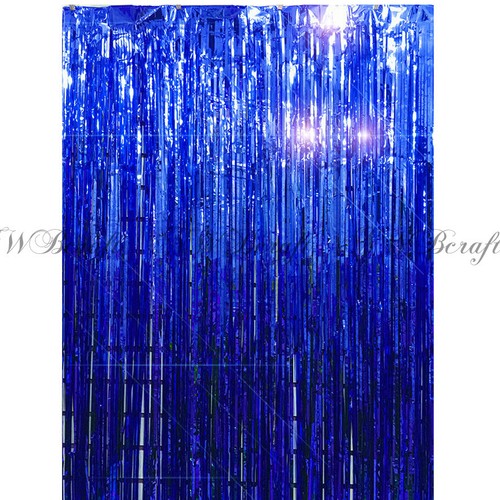 2M 2.5M Long Metallic Foil Fringe Tinsel Curtain Wedding Backdrop