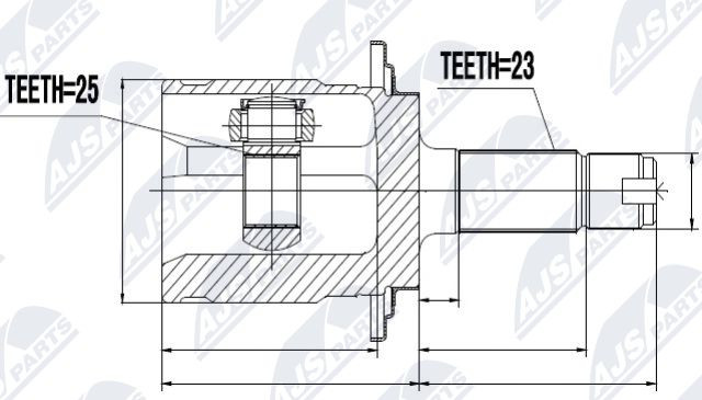 N.T.Y. NPZ-HD-046.NTY Joint Kit, drive shaft for HONDA - Image 5
