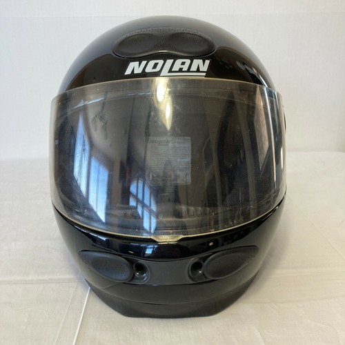 Nolan Integrale N60 Motorcycle Helmet Black Full Face Shield Sz XXL 1450g |  eBay