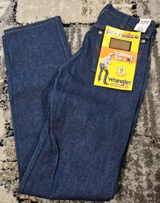 Vintage Deadstock stiff Wrangler Jeans 13MWZ 30 x 36 Pro Rodeo Cowboy Cut (2)