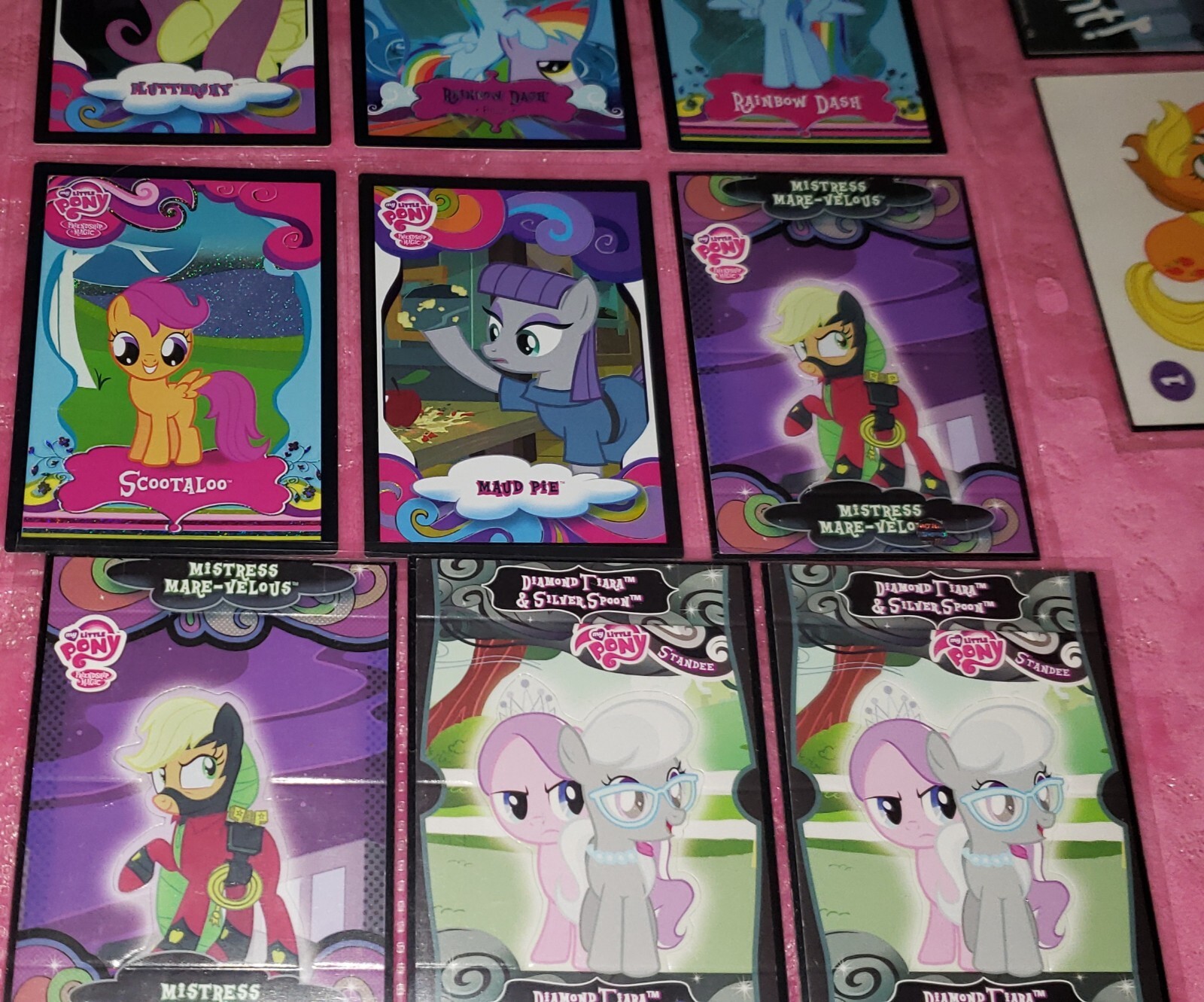 MY LITTLE PONY TRADING CARD FOIL SINGOLI SERIE TCG STICKERS STANDEES