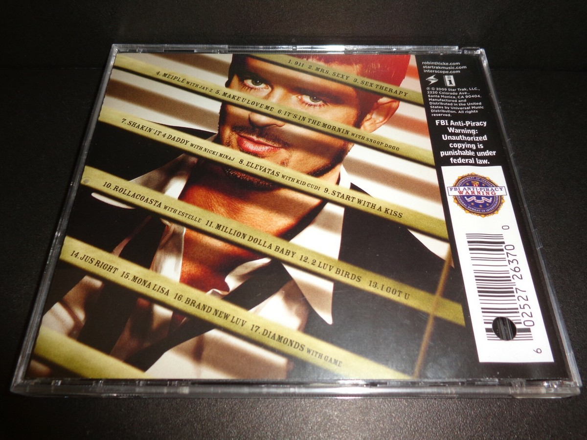 SEX THERAPY-THE EXPERIENCE by ROBIN THICKE--NO CERTIFICATE OF