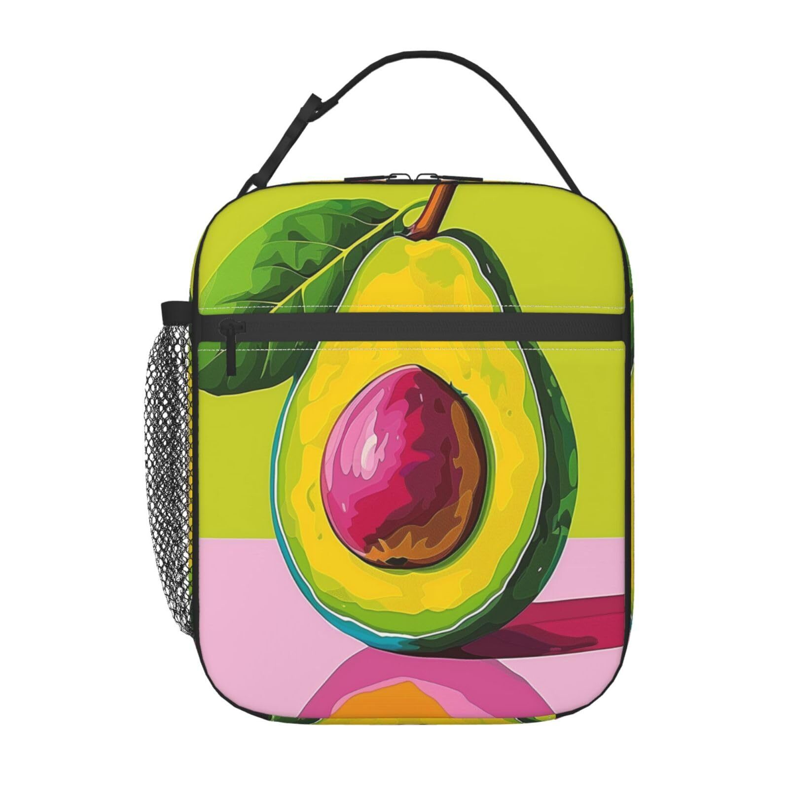 Avocado Insulated Lunch Bag for Kids & Adults - Leakproof School Work Cooler Tote