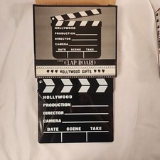 Clapboard Acrylic Compact 8" x 7"  TV Film Movie Director Cut Action