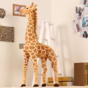 Realistic Standing Giraffe Model Animal Action Figure Kids Birthday Gift