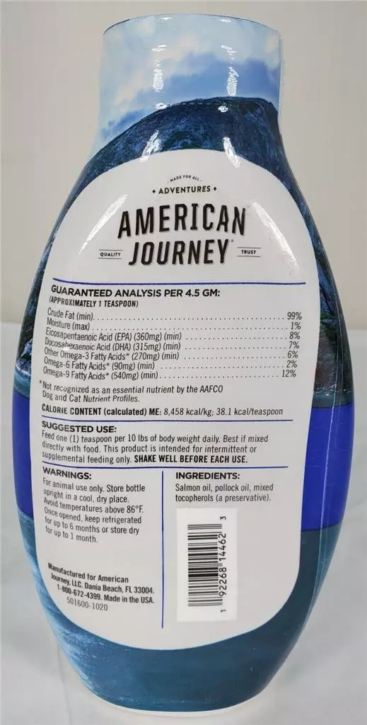 Bayer American Fish Oil for Dogs Wild Alaskan Salmon OMG3 EPA DHA