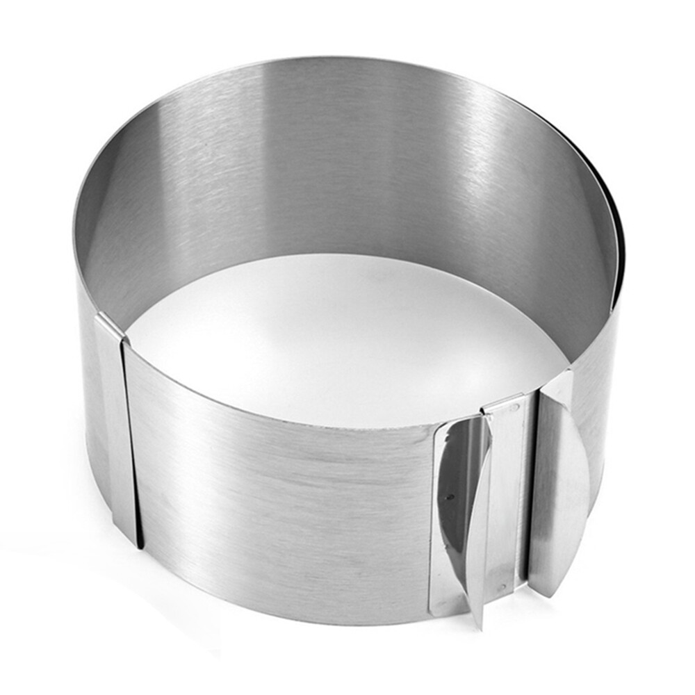 LDXDRU 2 Stück Tortenring 15cm Hoch - Verstellbarer Edelstahl Backring 16-30cm