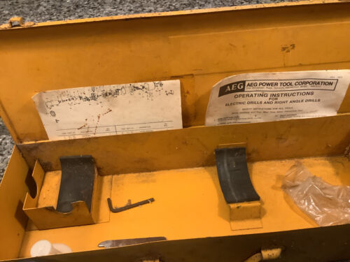 AEG Corded 1/2" Drill And Right Angle Drill Model D-122rk - Picture 2 of 8