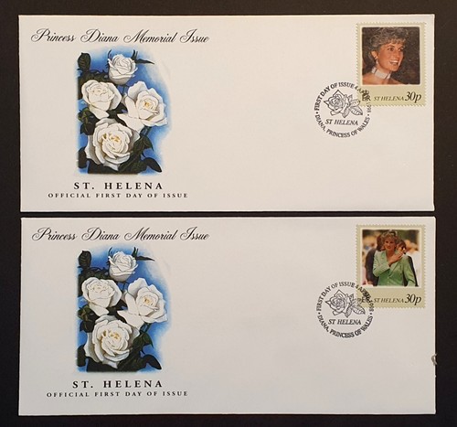 St Helena 1998 Diana In Memoriam Minisheet & Stamps on 5 First Day Covers (w) - Picture 4 of 7
