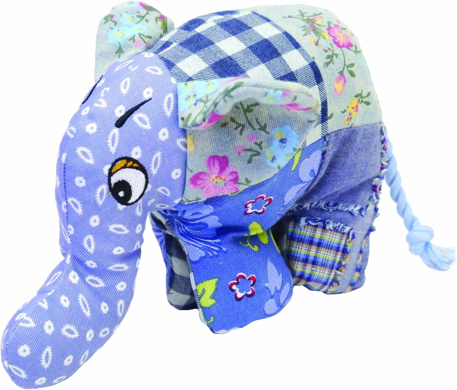 Patch Elephant Dog Toy Plush Chubleez Squeaky Crinkle Soft Rosewood