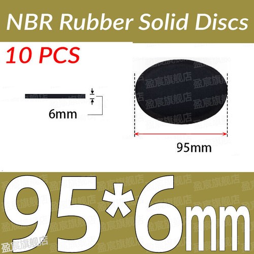 1mm-10mm thick NBR Rubber Solid Discs Flat Round Pad Sealing Non-Slip Cushioning - 第 198/251 張圖片
