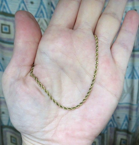 L@@K schöne massive 14K Gelbgold SEILKETTE HALSKETTE 20,75" Unisex - Bild 9 von 13