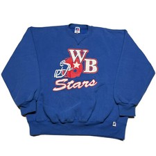 Vintage 90s Russell Athletic Sweatshirt Mens XL Blue Pullover USA Made Hipster