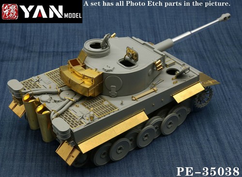 Yan Modell PE35038 1/35 Tiger I frühe Produktion Detail Up Set für Border BT-010 - Bild 2 von 7