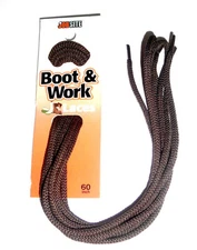 JobSite Boot Round Work Shoelace 54012 Hiking BROWN 60" Fit 7-9 Pairs of Eyelets