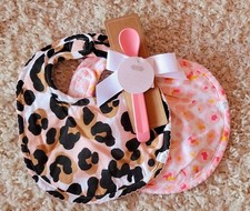 Leopard Bib Set