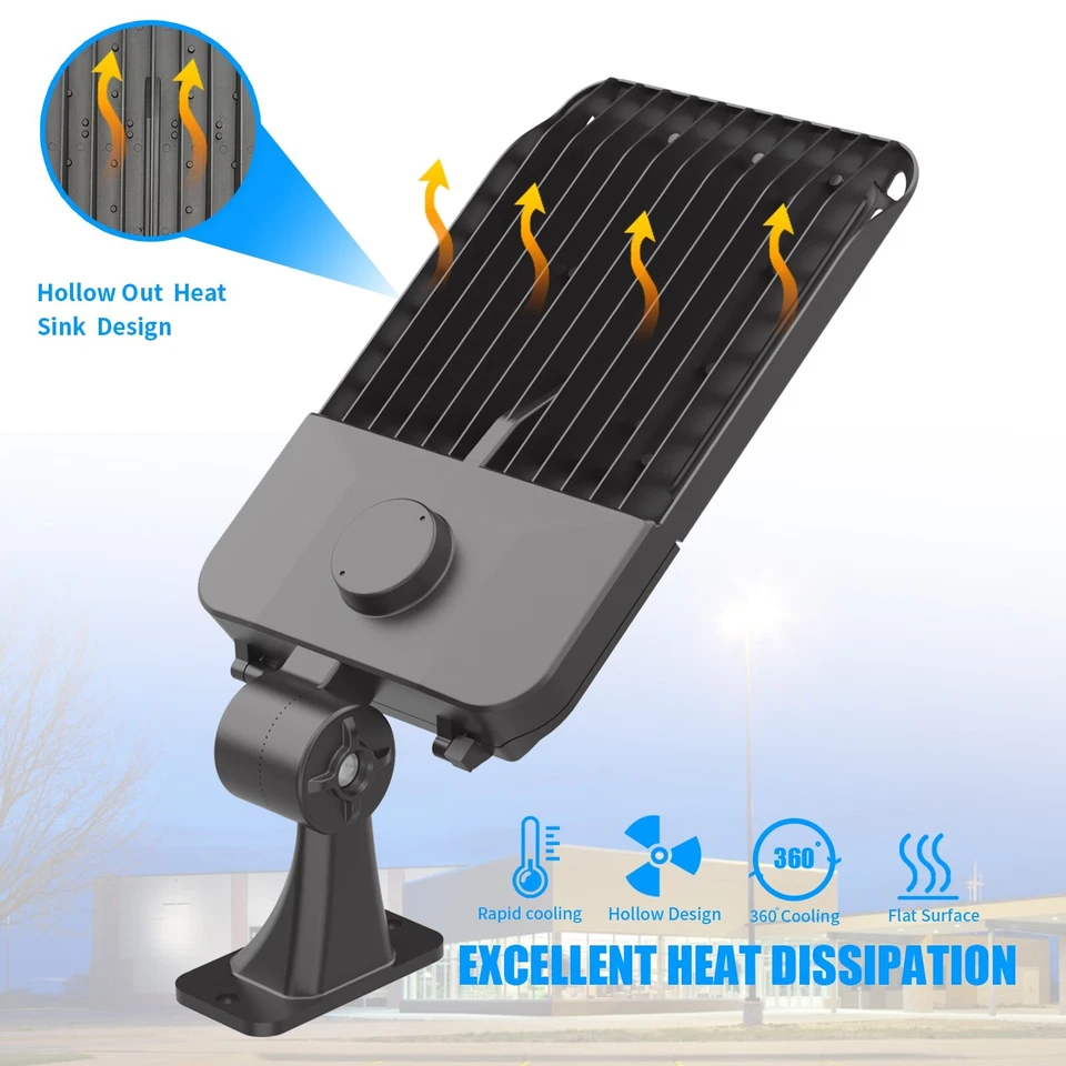 300W LED Shoebox Light Arm Mount 39000 LM With Dusk-To-Dawn IP65 Waterproof - Image 2 of 4