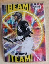 2022 Topps Stadium Club Chrome Luis Robert  Beam Team Wave Refractor SP #BT-23