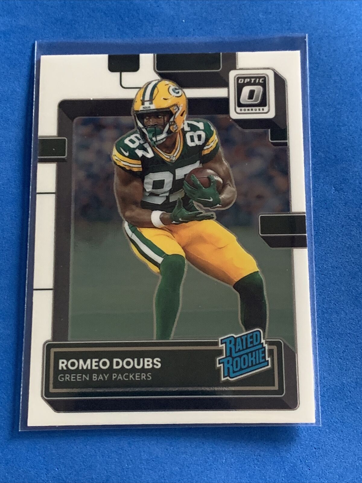Romeo Doubs 2022 Panini Black Futuristic Rookie Jersey Patch 64/125 Packers  for Sale in Brooklyn, NY - OfferUp