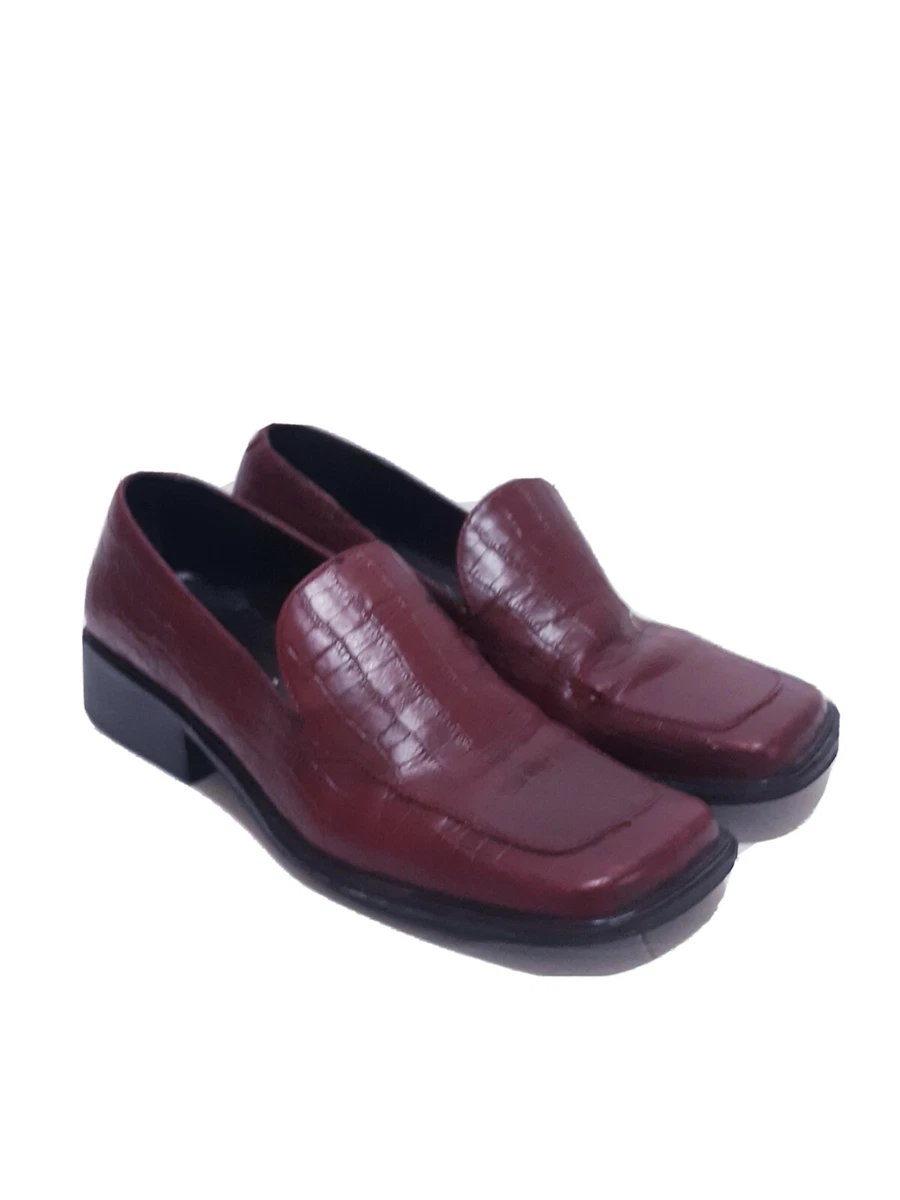 Burgundy designer best sale loafers