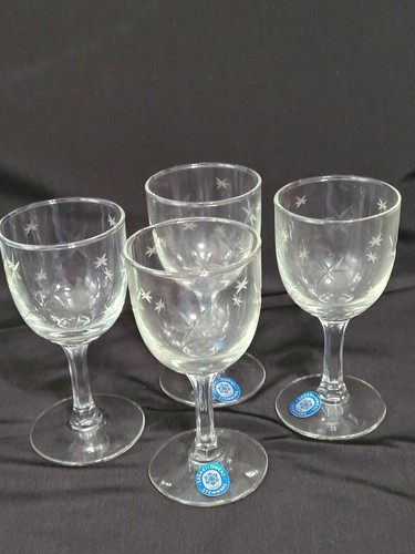 SET DI SETTE (7) BICCHIERI STELLA SASAKI OWENS CALICI INCISI - Foto 8 di 10