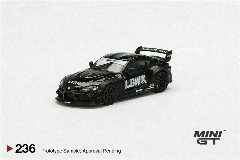 MINIGT LBWK Toyota GR Supra ブラック MINI GT 1:64 LBWK Toyota GR Supra Glossy Black & Matt Black