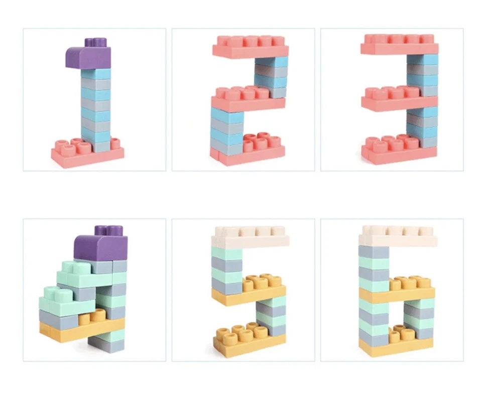 silicon construction blocks 50pcs - Image 4 of 4