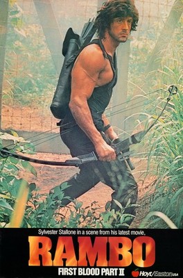 1985 Rambo First Blood Part 2 Movie Poster 11X17 Sylvester Stallone John Rambo 