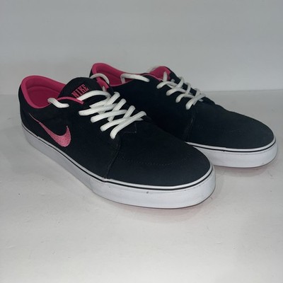 Nike TOKI Black/ Pink Suede Skateboard Shoes Brand New Men's Size 11 HTF