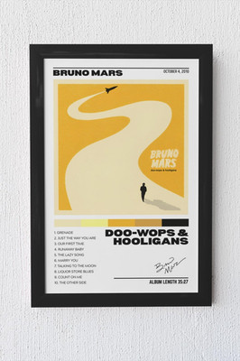 Bruno Mars Doo-Wops & Hooligans Album Tracklist Music Poster