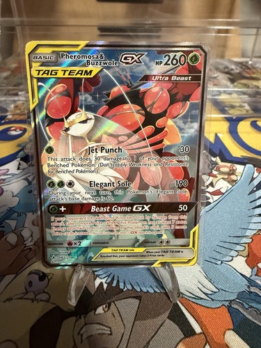 Pheromosa & Buzzwole GX (Alternate Full Art) 192/214 Sm-Unbroken Bonds Holo