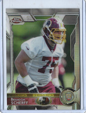 2015 Topps Chrome Brandon Scherff Refractor Parallel Rookie Card ?Redskins?. rookie card picture