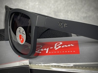 54mm Ray-Ban RB4165 622/T3 Justin Black/Gray Polarized Gradient