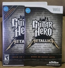 Guitar Hero: Metallica Nintendo Wii, 2009 Authentic Case Artwork  Manual ONLY
