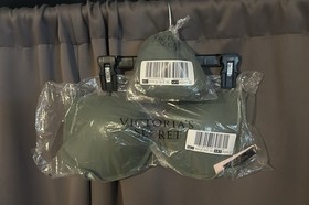 Victoria's Secret Swim Set Bikini Top 38C Bottom XL Green Adjustable Tie Side