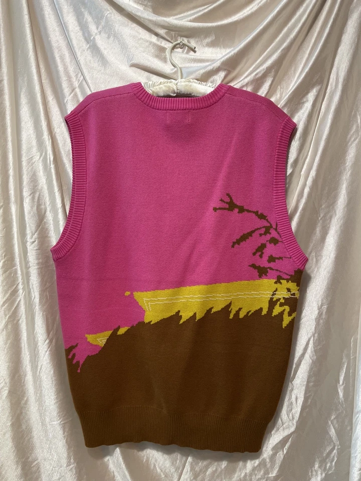 Chaleco Suéter Golf Wang Rosa Talla XL Foto 4 de 4
