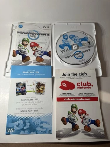 Mario Kart Wii (Nintendo Wii 2008) CIB Complete w/ Manual Tested Working