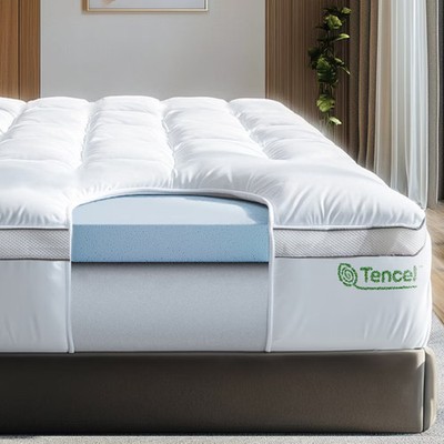 Mattress Topper - 4 Inch - CertiPUR-US Certified Gel Memory Foam -