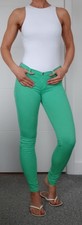 Dr Denim Skinny Jeans Mid Waist Green Size M