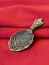 Gianmaria Buccellati Cucchiaio Zucchero Argento 925 Sterling Spoon Foglia Raro