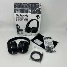 Skullcandy Hesh 2 Wireless Bluetooth Headphones Black w/ Bag Cables Accessories