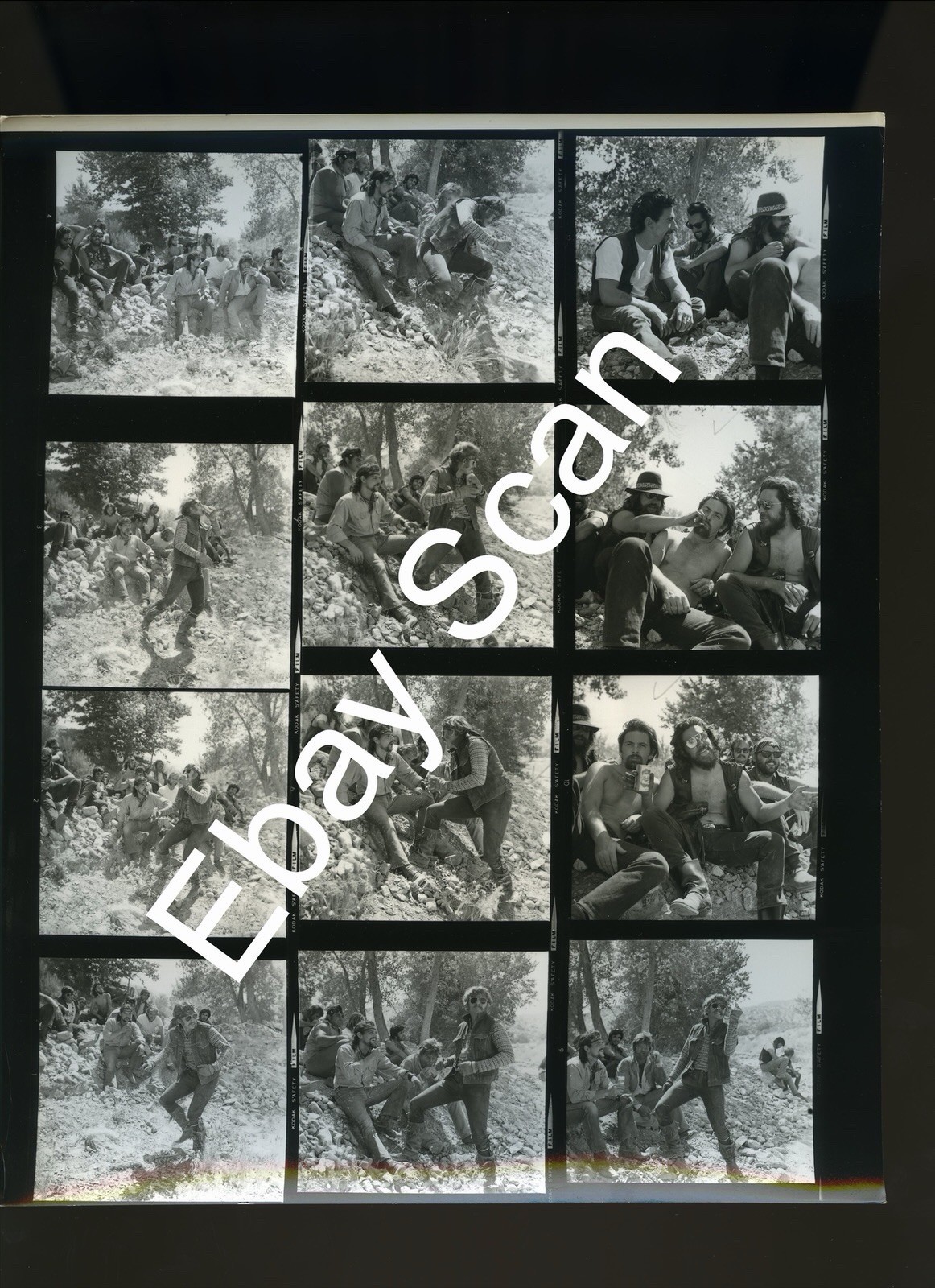 10 Original 8x10 Photo Contact Sheets Angels’ Wild Women Biker Movie 1972