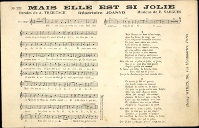 Lied Ak Mais Elle est si Jolie, Joanyd Repertoire, Musik von F.... - 4173107