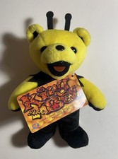 King Bee Black Antenna SP Error Grateful Dead Bean Bear Plush 7  Limited Vintage