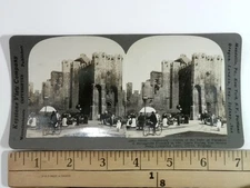 Keystone Stereoview Oudeburg Castle Ghent Belgium 868 Stronghold 1900-1924