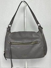 Kate Spade Cobble Hill Toddy Gray Pebbled Leather Crossbody Bag Top Handle READ